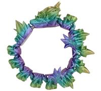 AXICIR Rose Dragon Charm Bracelets For Women Men - 3D Printed Bracelets - Cool Unique Hand Chain, 6 UK, Plastic, rose