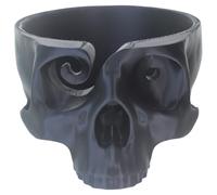 AXICIR Skull Head Bone Crochet Yarn Bowl Holder For Crocheting Knitting Accessories 3d Printed Halloween Decor Black