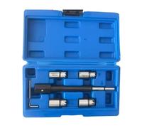 AXILYZE 6pc Diesel Injector Seat Cutter Set Compatible with Delphi, for Bosch, for BMW, for MERC, for CRD, for PSA, for Ford, for Fiat,Clean and Re-Cutting of Injector Seat