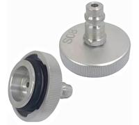 AXILYZE Brake Fluid Reservoir Adapter with Euro Tip, Aluminum Brake Bleed Adapter, Compatible with American Series Models