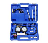AXILYZE Petrol Engine Cylinder Leak Down Tester Kit with Dual Gauge - Compression & Leak Rate Tester Includes Extension Rod, Adaptors, Rubber Hoses - Professional Automotive Diagnostic Tool