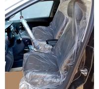 Axincardarm 100 Pcs Clear Plastic Car Seat Covers Transparent Car Seats Cover, Clear Plastic Cars Chair Covers for Vehicle Trucks SUV, 140 x 80cm