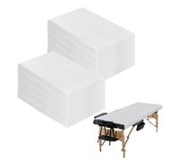 Axincardarm 100 Pcs Disposable Massage Sheet Non-Woven Fabric Spa Bed Sheets, Massage Sheets Covers for Beauty Salon Tattoo Travel, White, 80 x 180 cm