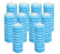 Axincardarm 100 Pcs Toilet Wand Replacement Heads Disposable Toilet Brush Head, Toilets Sponge Cleaner Refills for Bathroom Sink Bathtub Pool Cleaning, Blue