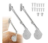 Axincardarm 2 Pcs Soft Close Hinges for Boxes Adjustable Chest Hinge Lid, Lid Support Hinges for Cabinets, Box and Upward Top-Opening Flap Doors, Grey
