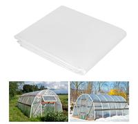 Axincardarm 4 x 10M Heavy Duty Plastic Sheeting Clear Thick Polythene Cover Sheets, Transparent Plastic Dust Sheet for Farming, Greenhouse, Building, Rubble Protection
