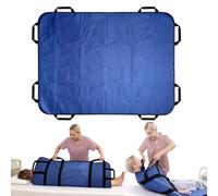 Axincardarm Slide Sheet with Handles 120 x 100cm Positioning Bed Pad Blue