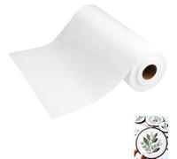 Axincardarm Tear Away Stabilizer Embroidery Backing 12 inch x 50 Yd Roll (30cm x 46m) Embroidery Topping Film Cut into Variable Sizes for Machine Embroideries and Hand Sewing