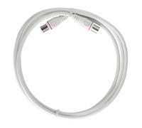 Axing 2m Coaxial Cable, F-Quickfix F-Connector, 4-Way Shielded, Modem Cable, TV, Radio, EoC, Vodafone Listed, DOCSIS 3.1/4.0 Ready