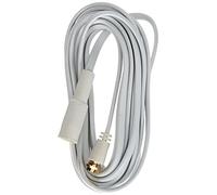 Axing SFK 500-02 flat connection coaxial cable 3 mm thin ribbon with F-connectors (5 m) white