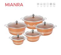 (Axinite) Mianra Diecast Stockpot 5Pcs Set Cooking Pot