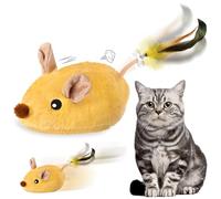 Axinyijia 2025 Cat Toy Mouse Self-Employment, Magic Mouse Cat with Feather Tail, Interactive Cat Toy Mouse