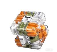 Axinyijia 3D Maze Cube Puzzle for Children Adults 3 x 3 cm Maze Cube with Ball (Orange)