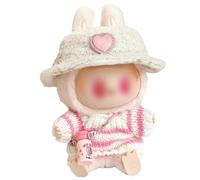 Axinyijia Clothes for Bubu Doll, DIY Accessories Bubu Plush Toy, Monsters Bubu Sitting Costume Gifts for Collectors (Pink Milk Bottle)