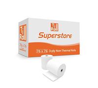 Axiohm A714, 3 Ply Paper Rolls (20 Roll Box), 3 Ply Triplicate Till Rolls, 3 Ply Kitchen Printer Rolls, (Pack of 5-100 Rolls)