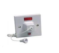 Axiom 45Amp Ceiling Shower Pull Cord Switch Dp With Neon