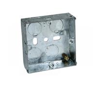 Axiom Electrical Mb135 Metal Socket Box 35mm (Pack 10) Aximb135
