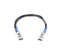 Axiom Stacking 0.5 m Stack Stack, Black, Stainless Steel InfiniBand Cable - InfiniBand Cables (0.5 m, Stack, Stack, Black, Stainless Steel)