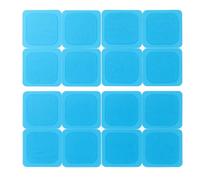 axion 16 Gel Pads 4.5 x 4.5 cm for Permanent Electrodes for TENS Pain Therapy & EMS Training - Self-Adhesive, Skin-Friendly, Reusable - Compatible with Beurer EM59/EM89 & More