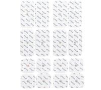 axion® 16 Pcs TENS & EMS Self-Adhesive Electrode Pads Set with 3.5 mm Snap Button - Compatible with Sanitas (SEM 40, 41) & Beurer (EM 40, 41) Devices | Reusable | Certified Medical Device