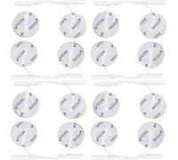 axion® 16 Round TENS/EMS Electrode Pads Ø32mm - Medical Device | 2mm connector. Compatible with e.g. Dittmann TEN240, TEN250 & others. Reusable. Excellent adhesion & conductivity