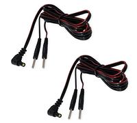 axion® - 2X TENS/EMS Connection Cables with 2 mm Pin - Replacement Leads for TENS Units and EMS Trainers - 120 cm Length