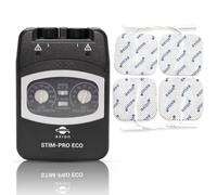 axion® ECO - Dual Channel TENS Machine for Pain Relief - Medical Product | Including 4 5x5 cm Electrode Pads. Freely Adjustable parameters. A German brand TENS stimulator. MDR certified medical device