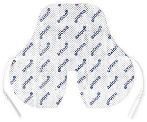 Axion Neck Electrode. Self-Adhesive Pad for TENS EMS Units with 2mm Connection. Specially Designed and Shaped for Pain in The Neck, Back and Cervical Vertebrae