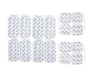 Axion Pack of 16 Electrodes. Square Self-Adhesive Pads of Various Sizes for TENS EMS Units with 2mm Connection. Pads for Pain Treatment, Muscle Growth, Weight Loss and Massage