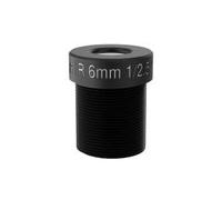 Axis 01813-001 M12 Lens, Image Stabilizer, Black, F2.0, 4P, 6 mm Diameter