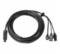 Axis 5506-191 Multi-Cable C with I/O/Audio and Power Connectors for AXIS P5635-E PTZ Dome Network Camera - Black, 5 m