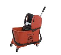 Axis Line 24 litres Plastic Cleaning Trolley with Extra Dirty Water Bucket