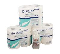 Axis Line Lucart AquaStream Toilet Paper & Soap 500 ml Set of 12