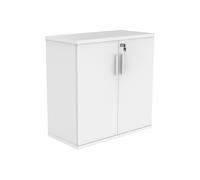 Axis Office Cupboards, 1 Shelf - 80wx40dx82h, Arctic White, Fully Installed