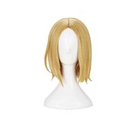 Axis Powers Hetalia APH Poland Cosplay Wigs Short Gold Straight Heat Resistant Synthetic Hair Wig + Wig Cap