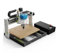 Axiscreat 3030 Beginner CNC Machine, 710W Router, Touch Offline Control, 3-Axis Limit Switches & E-Stop, Plug and Play, Ideal for Cutting Metal, Wood, Acrylic, MDF, and Plastic, 300x300x75mm Work Area