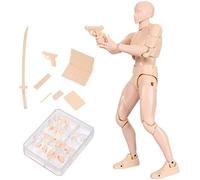 AXITWXIT Action Figures Body-Kun DX & Body-Chan DX PVC Figure Model Drawing for S H Figuarts with Box for Artists (Skin Color, Male)