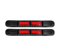 AXIYUE 2pcs Car Bumper Protector Strips for CUPRA Leon (KL 2020-2025 2026),Anti-Scratch Front Rear Bumper Guard Corner Edge Protection,Carbon Fiber Texture Rubber Collision Strip,Red