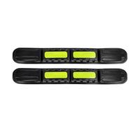AXIYUE 2pcs Car Bumper Protector Strips for Suzuki Across (A2Z 2020-2025 2026),Anti-Scratch Front Rear Bumper Guard Corner Edge Protection,Carbon Fiber Texture Rubber Collision Strip,Green