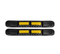 AXIYUE 2pcs Car Bumper Protector Strips for Suzuki Across (A2Z 2020-2025 2026),Anti-Scratch Front Rear Bumper Guard Corner Edge Protection,Carbon Fiber Texture Rubber Collision Strip,Yellow