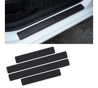 AXIYUE 4 Pcs Car Door Sill Protector for Honda Jazz Hybrid 2018-2022 2023 2024 2025 GK,4pcs Car Door Sill Protector,Car Sill Protectors Strips,Carbon Fiber Protectors Strips