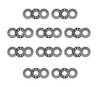 AXK0819 Needle Roller Thrust Bearings 8mm x 19mm x 2mm with AS0819 Washers, Hardened Steel for Heavy Axial Load, Compact Stiffness, for Agricultural Machinery, Robotics, Elevators (10 Pcs)