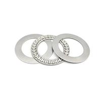 AXK1528 2AS Plain Needle Roller 15x28x4mm 3-in-1 Thrust Bearing 5Pcs