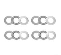 AXK2035 Thrust Needle Roller Bearings 20x35x2mm with AS2035 Washers for Heavy Load Applications, Compact Stiffness Design, Hardened S