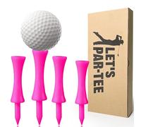 AXKAL 125 Pcs Golf Tees Plastic Golf Tees Mixed Size Color 1 1/4,1 1/2, 1 3/4, 2, 2 1/4, 2 3/4, Castle Tees Small Golf Tees for Golf Practice Training (Pink)