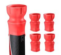 AXKAL Golf Ball Retriever for Putter Handle 4 Pack, Durable Silicone Ball Grabber Saver Suction Cup with Easy Pick-Up Deign, Premium Golf Ball Picker Upper for Super Stroke Putter Grip (Red)