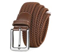 AXKAL Golf Belt Men Elastic Braided Belt Unisex Men Women Value Pack, Men’s Elastic Stretch Woven (49''(125cm) Fits Waist 42''-46'', Brown)