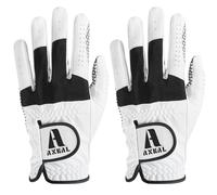 AXKAL Golf Gloves Men Extra Grip Anti Slip 2 Pack/ 1 Pair, Left Right Hand Golf Gloves All-Weather Breathable with Durability Material Sizes S M ML L XL (ML, Left)