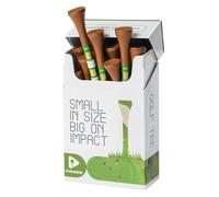 AXKAL Golf Tees Stylish Painted Wooden Value 15/60/180 Pack, Durable Colorful Tees Sizes 3 1/4 2 3/4 Inch, Enhanced Performance Less Friction Golf Accessories Gift (Brown, 3 1/4 1 box pack)
