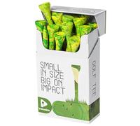 AXKAL Golf Tees Stylish Painted Wooden Value 15/60/180 Pack, Durable Colorful Tees Sizes 3 1/4 2 3/4 Inch, Enhanced Performance Less Friction Golf Accessories Gift (Green, 3 1/4 1 box pack)